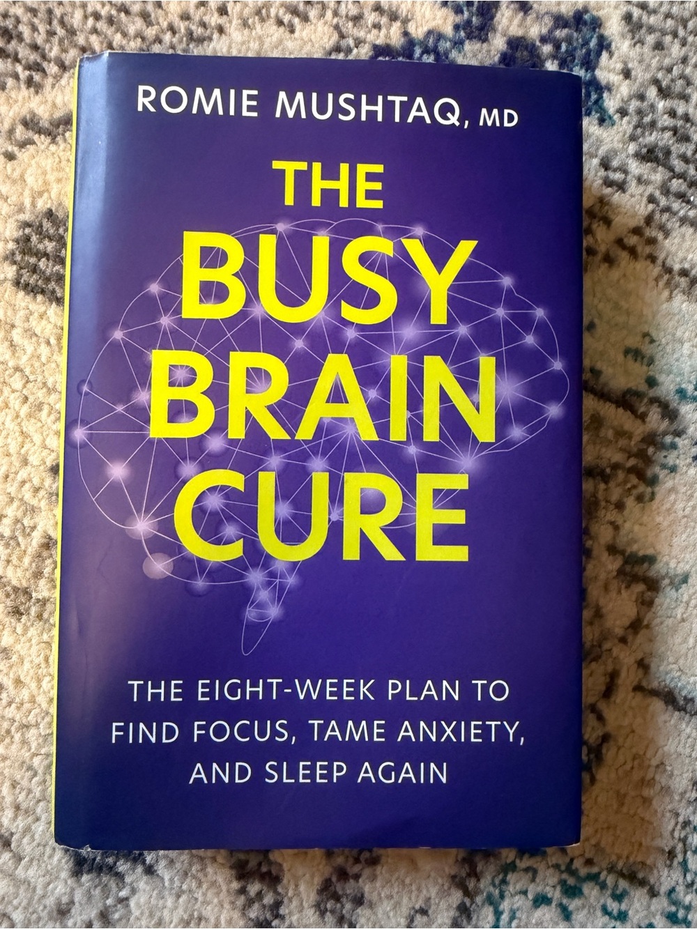 Romie Mushtaq The Busy Brain Cure - Purple Cover Book